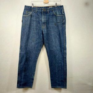 TECGEN FR Jeans Men 38x32 Blue Fire Flame Resistant 2112 Work Heavy Denim